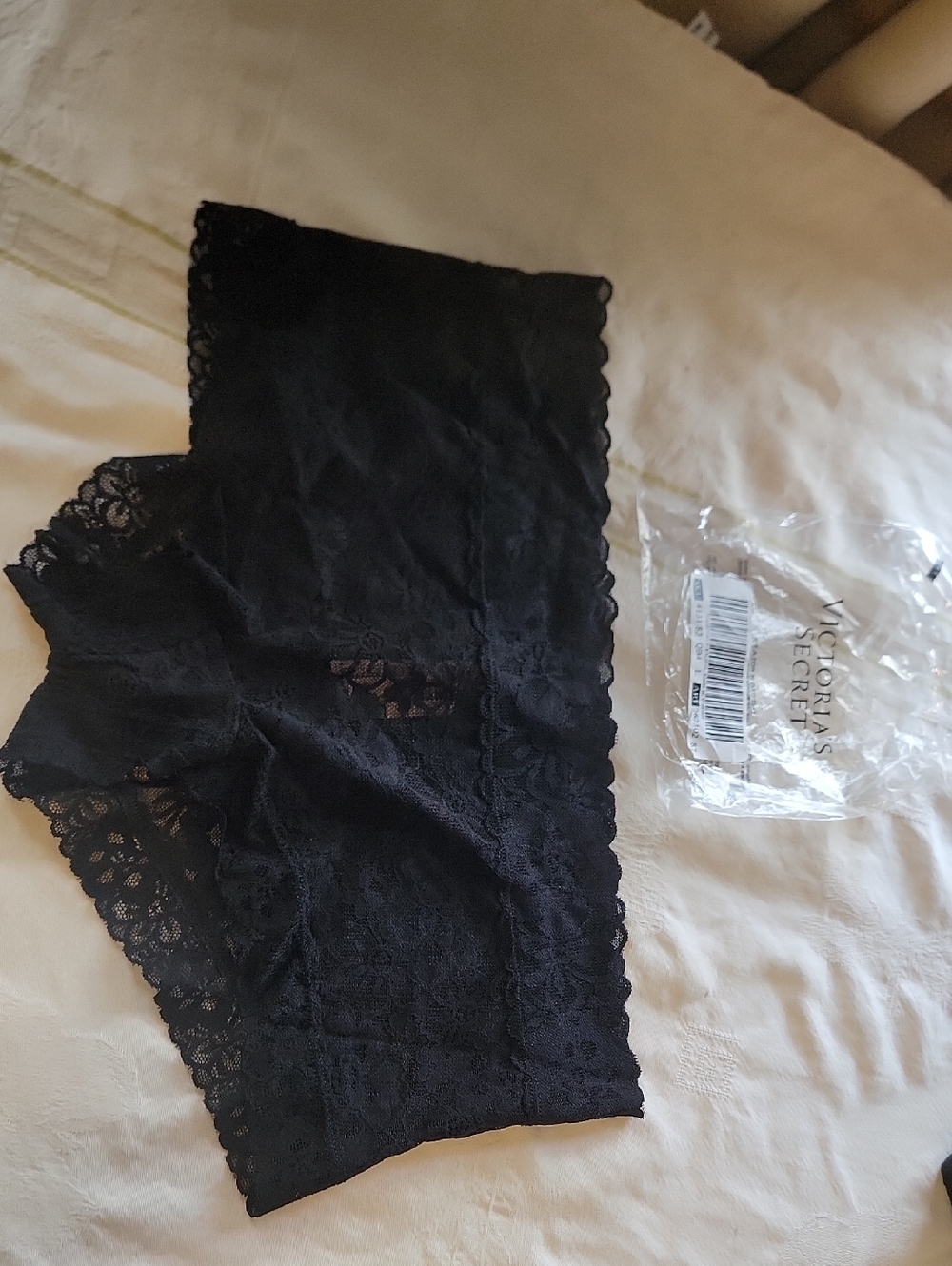 Victoria's Secret Black Lace Boyshort Panty